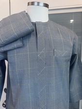 2pcs set of Well Tailored African/Nigerian inspired Kaftan. 3/4 sleeves/ size M