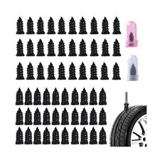 60 Pcs Tire Repair Screws, Tire Repair Rubber Nail, Screw in Tire Plugs,Quick...