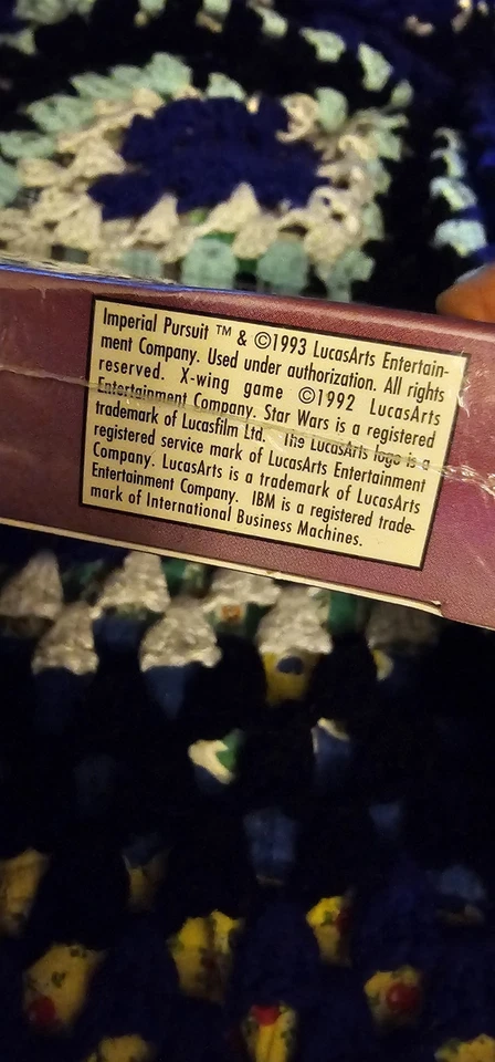 Star Wars X-Wing Imperial Pursuit IBM 3.5” Disk, Lucas Arts 1993 Not If Big Box - Image 3 of 4