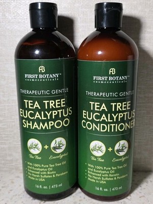 First Botany Tea Tree Eucalyptus Shampoo & Conditioner - 16 fl oz each - 07/2027