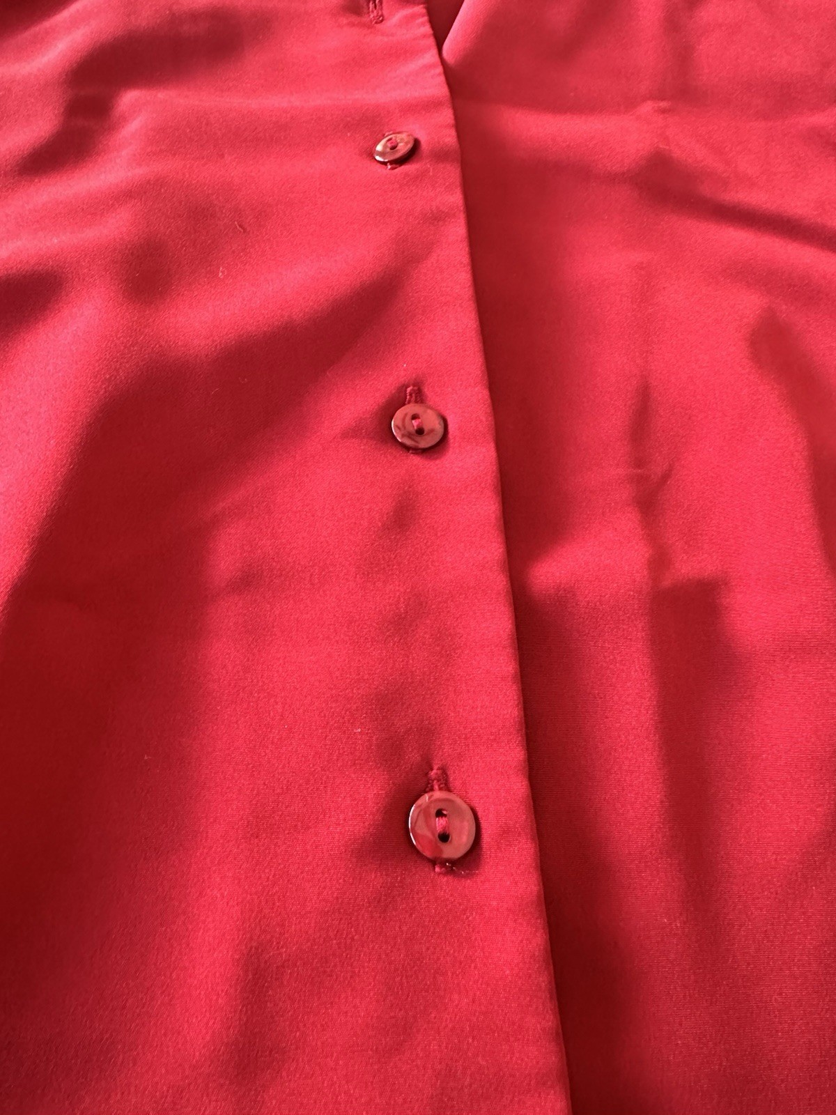 VTG Red Pendleton Button Down Shirt With Shoulder… - image 5