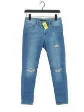 Uniqlo Women's Jeans W 26 in Blue Cotton with Polyester, Spandex Skinny