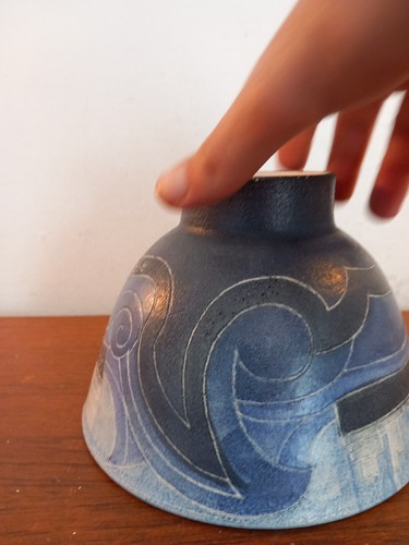 T&S HARLANDER ABSTRACT ART POTTERY BOWL, 1983 , Commemorative Ships - Picture 19 of 24