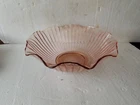 Pink Depression Glass Ruffle Rim Bowl Mayfair Design by Anchor Hocking Vintage