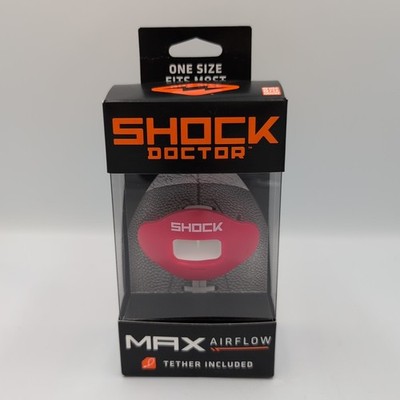 Shock Doctor Max Airflow Football Lip Guard Shield Mouthguard One Size Fits Most
