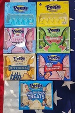 PEEPS Malvavisco 7 Paquetes Varios Sabores Revisa Fotos 10 Pollitos Por Paquete 70 Qt.
