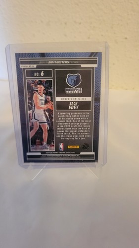 ZACH EDEY GRIZZLIES 2025-24 PANINI MOSAIC JAM MASTERS Purple Mosaic RC 011/175 - Picture 3 of 5