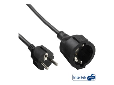 InLine 16655D cavo di alimentazione Nero 5 m Spina di