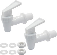 2Pcs Replacement Cooler Faucet, Plastic Water Dispenser Tap Set, Water Spigot Sp