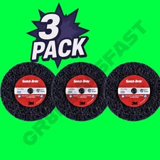 3M 21552 Clean and Strip XT Disc 4" x 1/2" Disc Replaces 07470 7470 (3 DISCS)