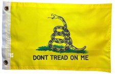 Pequeño bote Don't Tread on Me 12"x18" bandera Gadsden Tea Party patriota conservador