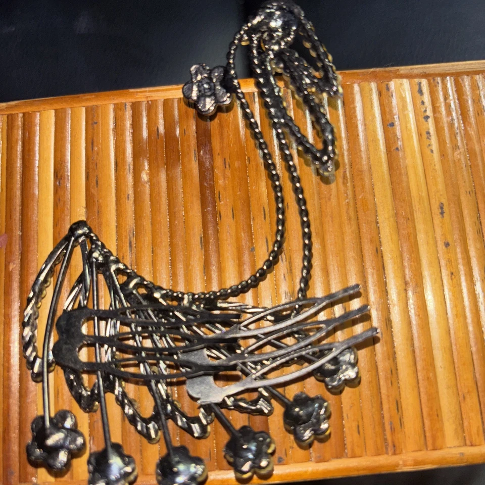 Peine de pelo de pavo real azul Foto 3 de 4