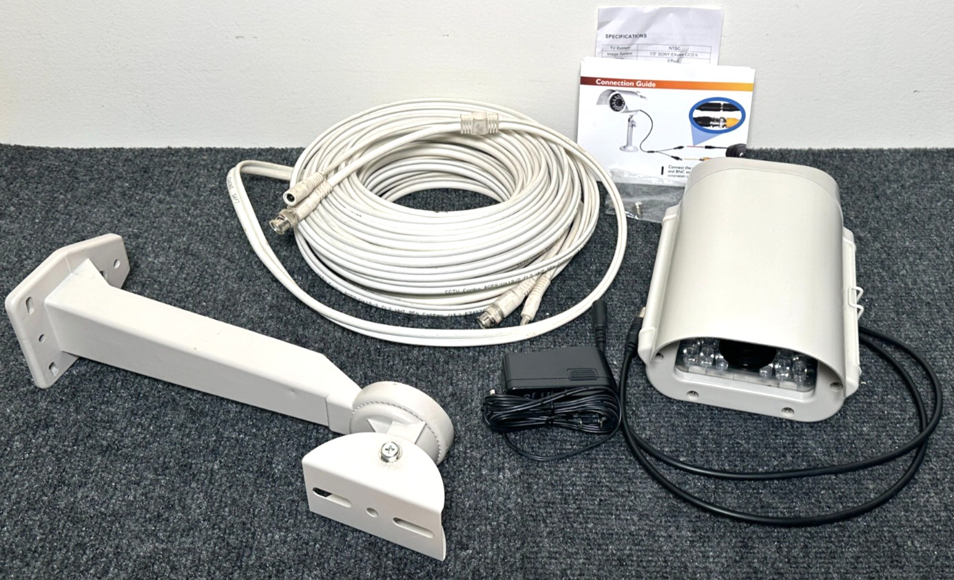 New VideoSecu IRX60ES Security Camera - Used RG59 Cable & Mo