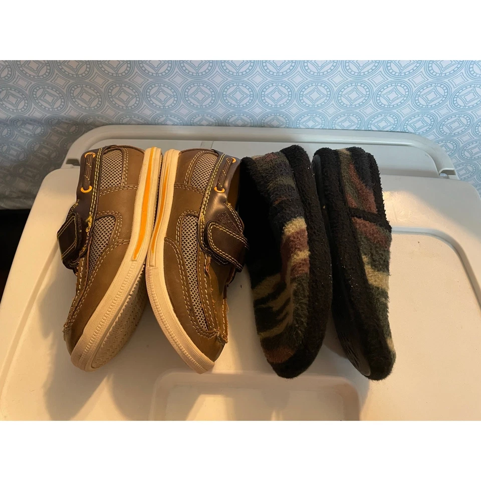 Smart Fit & Falls Creek zapatos informales marrón/bronceado y zapatillas sin cordones camuflaje niños 10 Foto 4 de 4