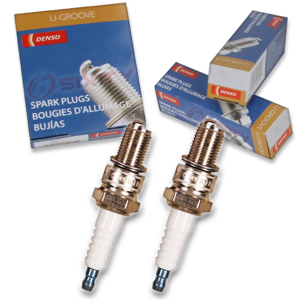 2 pc Denso Standard U-Groove Spark Plug for Arctic Cat Powder Special 600 cr