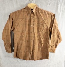 Orvis Fishing Trout Bum Plaid Button Up Shirt Mens Large 100 Nylon Outdoors