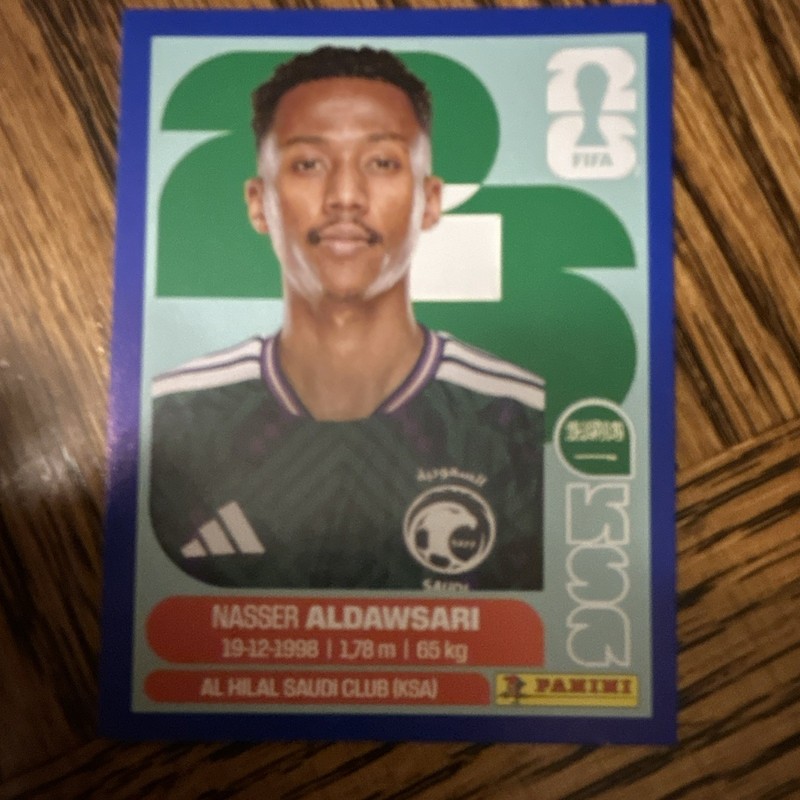 Panini FIFA World Cup 2026 Sticker KSA 12 Nasser Aldawsari Al Hilal (KSA)