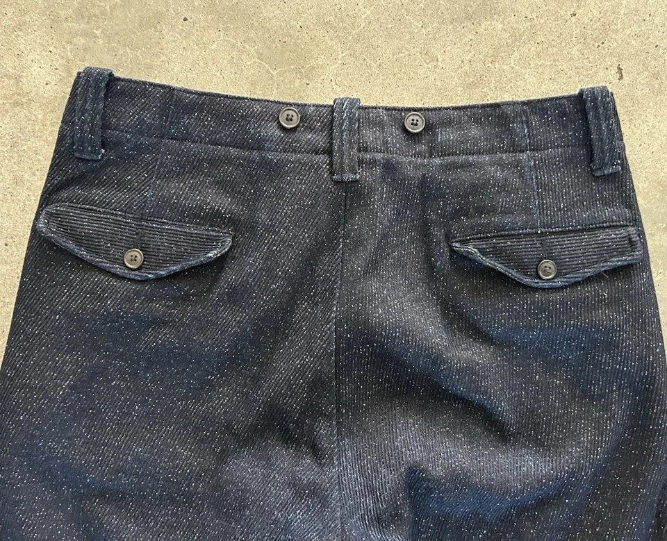 RRL Ralph Lauren Military Field Trousers Pants Marled Textured Fabric - Image 4 of 4