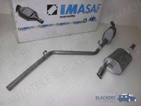 Imasaf Auspuffset Mitteltopf+Endtopf für Lancia Y10 1.1 I.E Selectronic BJ 89-92