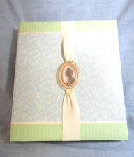 HALLMARK FIRST YEAR RINGED BINDER BABY BOOK BLUE AND GREEN MIB