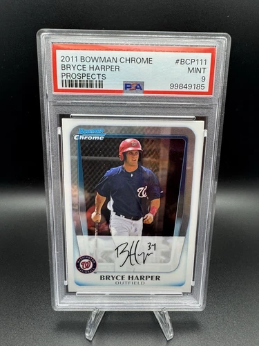 2011 Bowman Chrome Prospects Bryce Harper #BCP111 PSA 9 Mint Nationals Phillies