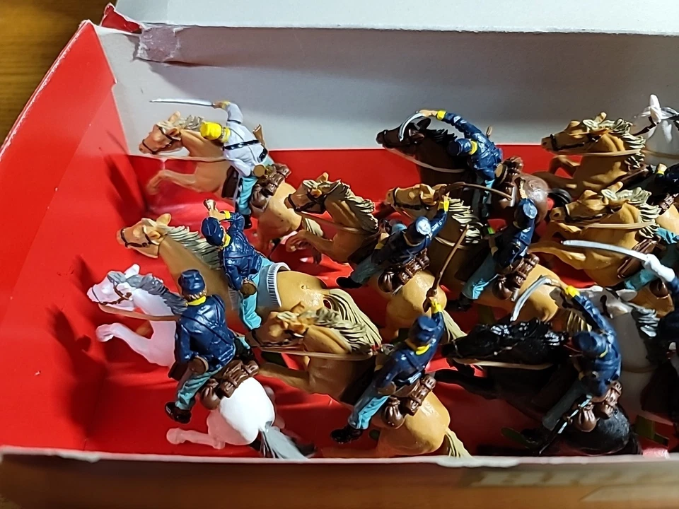 Gran Bretaña Detalle Montado 7ª Caballería - 17 Figuras - Caja 7449 Foto 2 de 4