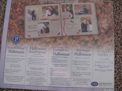 Kit Scrapbooking Halloween Creative Memories 'Done With One' - Neuf Multicolore