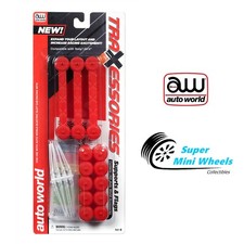 Auto World HO Slot Car Supports Pillars and Flags HO SCALE - TRX1001