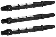 Medium Black  White CARBON ST Dart Shafts: 1 set of 3