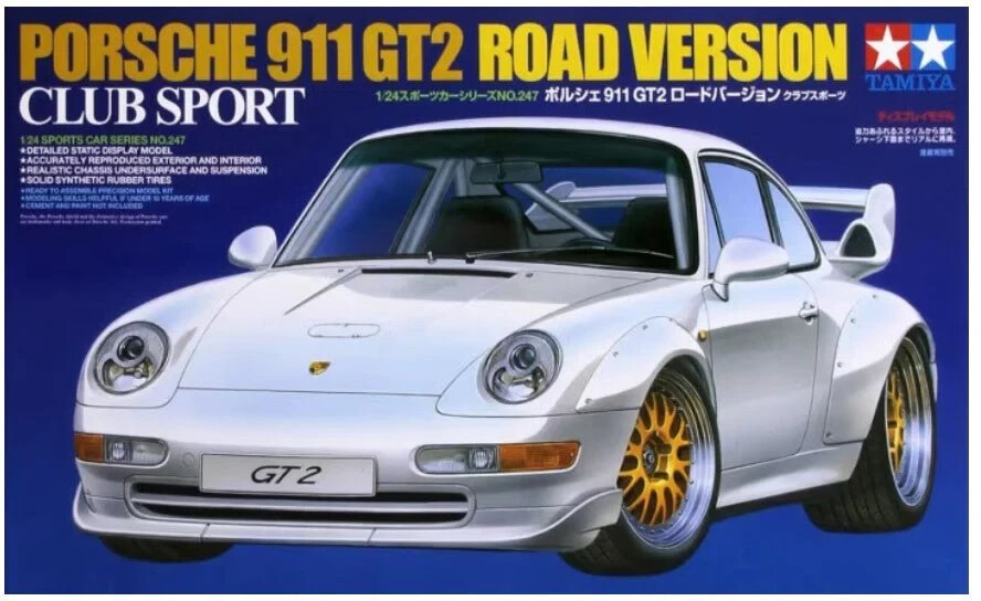 Porsche 911 GT2 (1998) - 1/24 - 24 Heures Du Mans #60 Playstation - Tamiya/Hobby Design
