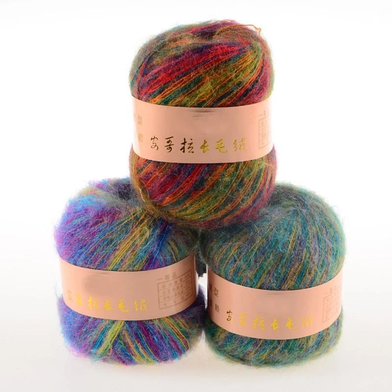 Mohair Cashmere Yarn 1Pc 50g Lana Wool Crochet Yarns Knitting
