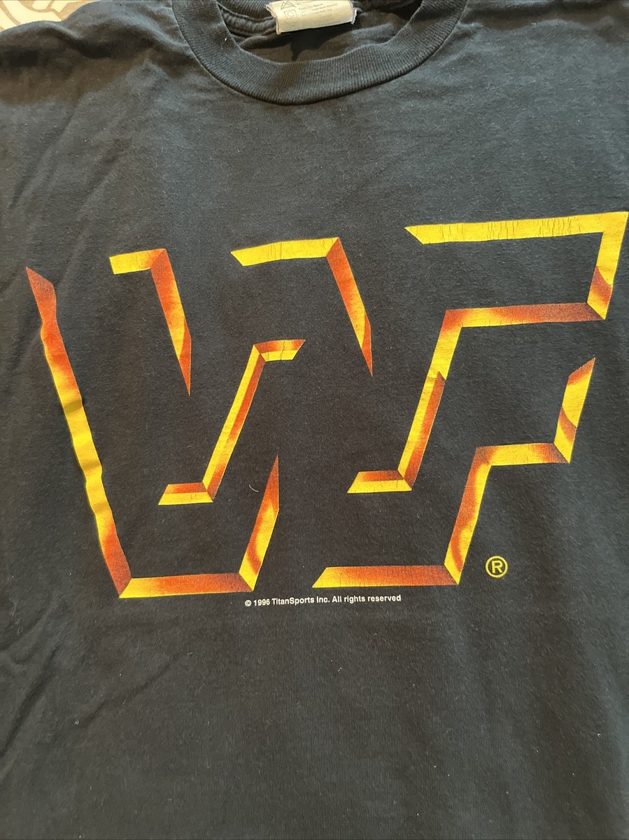 Vintage World Wrestling Federation WWF WWE Logo 1996 T-Shirt Adult