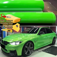 480" x 60" Super Gloss Green Vinyl Film Wrap Sticker Air Bubble Free 40ft x 5ft