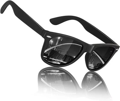 Sunglasses Men Women Polarized Blenders Eyewear 80's Retro Classic Square Frame