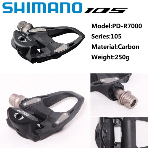 Shimano 105 PD-R7000 Pedały Carbon Rower szosowy Pedały zatrzaskowe z platformą SH11 - Zdjęcie 3 z 5