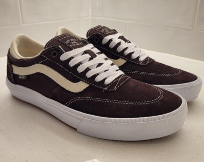 Vans Skateboarding Crockett Low Dark Brown Men's size 9 Quasi FA AH