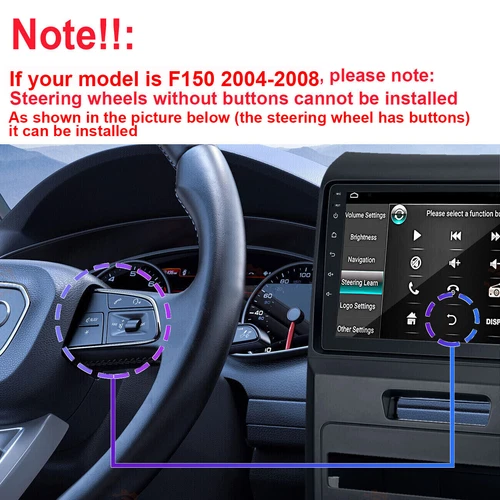 For 2005-2009 Ford Mustang CarPlay Android Auto Car Radio GPS Stereo Wifi Apple - Picture 10 of 16