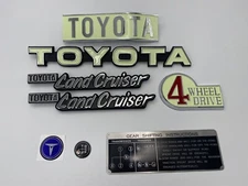 set of  Rear and front Emblems for Toyota Land cruiser fj 40 1979-1984 4 speed