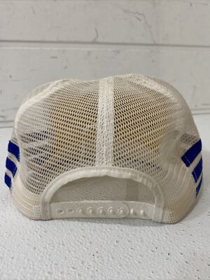 VTG 80s The Oak Ridge Boys Striped Trucker Hat Cap Snapback Tour