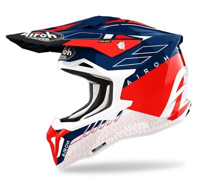 Airoh HPC STRYCKER Cross Helmet Red - White - Blue