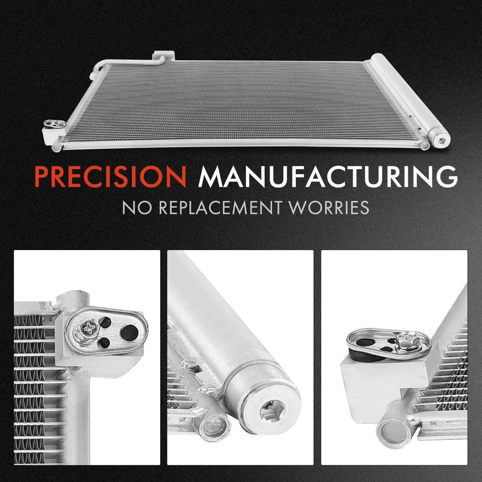 Kit de refrigeración de radiador y condensador de CA para Mercedes-Benz C63 E63 CLS63 SLK55 AMG Foto 4 de 4