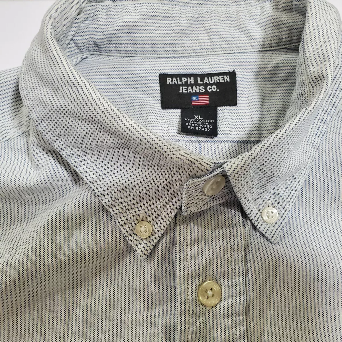 Vintage Polo Jeans Co Ralph Lauren Button Up Shirt 90's Size 