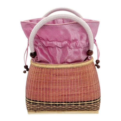 Bag Bamboo Hand Women Handbag Vintage Handicraft Natural Thai Artisan Small - Picture 6 of 8