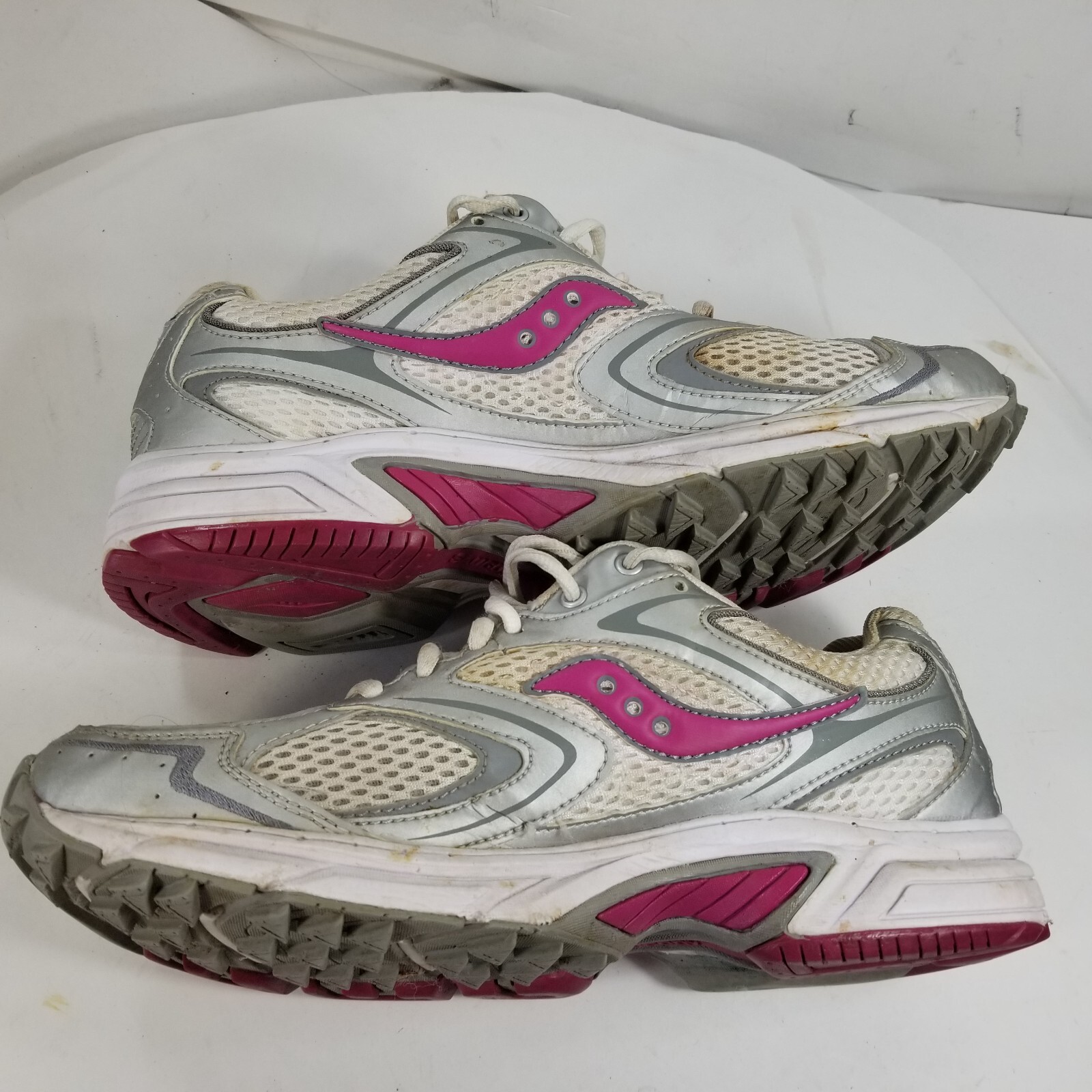 SAUCONY Women's Shoes Grid Pride Running Gray Silver Magenta Size 9.5 thumbnail 9