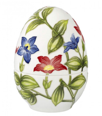 Fitz and Floyd Dose Ei-Dose Bunte Blumenpracht 12,50 cm by Goebel 0231 Osterei