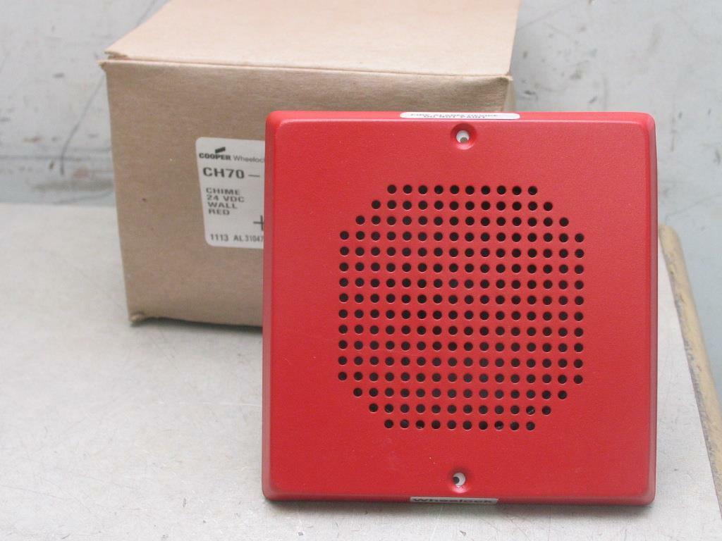 Cooper Wheelock CH70-R Chime 24VDC Red FIRE Wall Mount