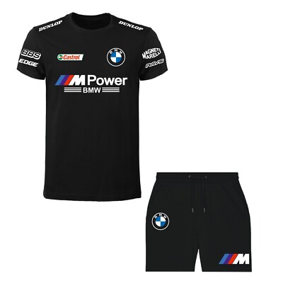 BMW Mpower Custom T-Shirt und Shorts Komplett