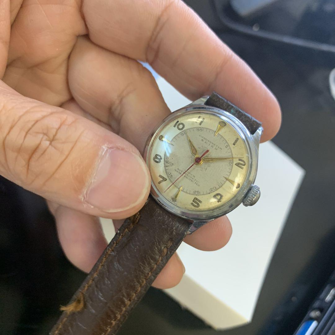 Seiko Super Vintage Stainless Steel Manual Winding Mens Watch Auth