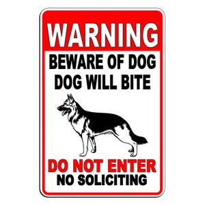 warning beware of dog
