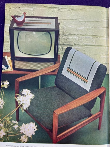 CANVAS STITCH EMBROIDERY COATS SEWING GROUP MID CENTURY MODERN - Picture 2 of 12